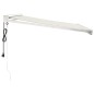 vidaXL Toldo retráctil aluminio y tela color crema 3x2,5 m