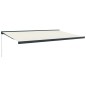 vidaXL Toldo retráctil aluminio y tela color crema 5x3 m vidaXL Toldo retráctil aluminio y tela color crema 5x3 m