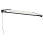 vidaXL Toldo retráctil aluminio y tela color crema 5x3 m vidaXL Toldo retráctil aluminio y tela color crema 5x3 m