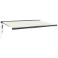 vidaXL Toldo retráctil aluminio y tela color crema 5x3 m vidaXL Toldo retráctil aluminio y tela color crema 5x3 m