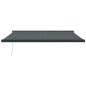 vidaXL Toldo retráctil aluminio y tela gris antracita 4x3 m vidaXL Toldo retráctil aluminio y tela gris antracita 4x3 m
