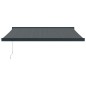 vidaXL Toldo retráctil aluminio y tela gris antracita 3x2,5 m vidaXL Toldo retráctil aluminio y tela gris antracita 3x2,5 m
