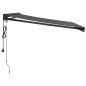 vidaXL Toldo retráctil aluminio y tela gris antracita 3x2,5 m vidaXL Toldo retráctil aluminio y tela gris antracita 3x2,5 m