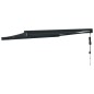 vidaXL Toldo retráctil aluminio y tela gris antracita 3x2,5 m vidaXL Toldo retráctil aluminio y tela gris antracita 3x2,5 m