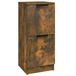 vidaXL Aparador madera contrachapada color roble ahumado 30x30x70 cm