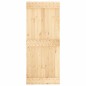 vidaXL Puerta corredera con herrajes madera maciza de pino 85x210 cm vidaXL Puerta corredera con herrajes madera maciza de pino 85x210 cm