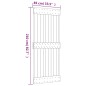 vidaXL Puerta corredera con herrajes madera maciza de pino 85x210 cm vidaXL Puerta corredera con herrajes madera maciza de pino 85x210 cm