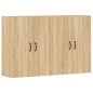 vidaXL Armarios de pared 2 uds madera de ingeniería roble Sonoma vidaXL Armarios de pared 2 uds madera de ingeniería roble Sonoma