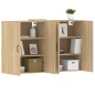 vidaXL Armarios de pared 2 uds madera de ingeniería roble Sonoma vidaXL Armarios de pared 2 uds madera de ingeniería roble Sonoma