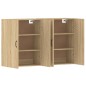 vidaXL Armarios de pared 2 uds madera de ingeniería roble Sonoma vidaXL Armarios de pared 2 uds madera de ingeniería roble Sonoma
