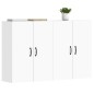 vidaXL Armarios de pared 2 uds madera de ingeniería blanco vidaXL Armarios de pared 2 uds madera de ingeniería blanco