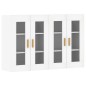 vidaXL Armarios de pared 2 uds madera de ingeniería blanco vidaXL Armarios de pared 2 uds madera de ingeniería blanco