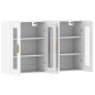 vidaXL Armarios de pared 2 uds madera de ingeniería blanco vidaXL Armarios de pared 2 uds madera de ingeniería blanco