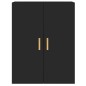vidaXL Armarios de pared 2 uds madera de ingeniería negro vidaXL Armarios de pared 2 uds madera de ingeniería negro
