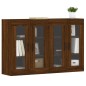 vidaXL Armarios de pared 2 uds madera de ingeniería marrón roble vidaXL Armarios de pared 2 uds madera de ingeniería marrón roble