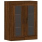 vidaXL Armarios de pared 2 uds madera de ingeniería marrón roble vidaXL Armarios de pared 2 uds madera de ingeniería marrón roble
