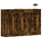 vidaXL Armarios de pared 2 uds madera de ingeniería roble ahumado vidaXL Armarios de pared 2 uds madera de ingeniería roble ahumado