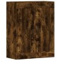 vidaXL Armarios de pared 2 uds madera de ingeniería roble ahumado vidaXL Armarios de pared 2 uds madera de ingeniería roble ahumado