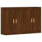 vidaXL Armarios de pared 2 uds madera de ingeniería marrón roble vidaXL Armarios de pared 2 uds madera de ingeniería marrón roble