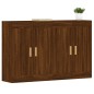 vidaXL Armarios de pared 2 uds madera de ingeniería marrón roble vidaXL Armarios de pared 2 uds madera de ingeniería marrón roble