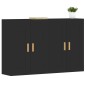 vidaXL Armarios de pared 2 uds madera de ingeniería negro vidaXL Armarios de pared 2 uds madera de ingeniería negro