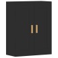 vidaXL Armarios de pared 2 uds madera de ingeniería negro vidaXL Armarios de pared 2 uds madera de ingeniería negro