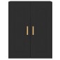 vidaXL Armarios de pared 2 uds madera de ingeniería negro vidaXL Armarios de pared 2 uds madera de ingeniería negro