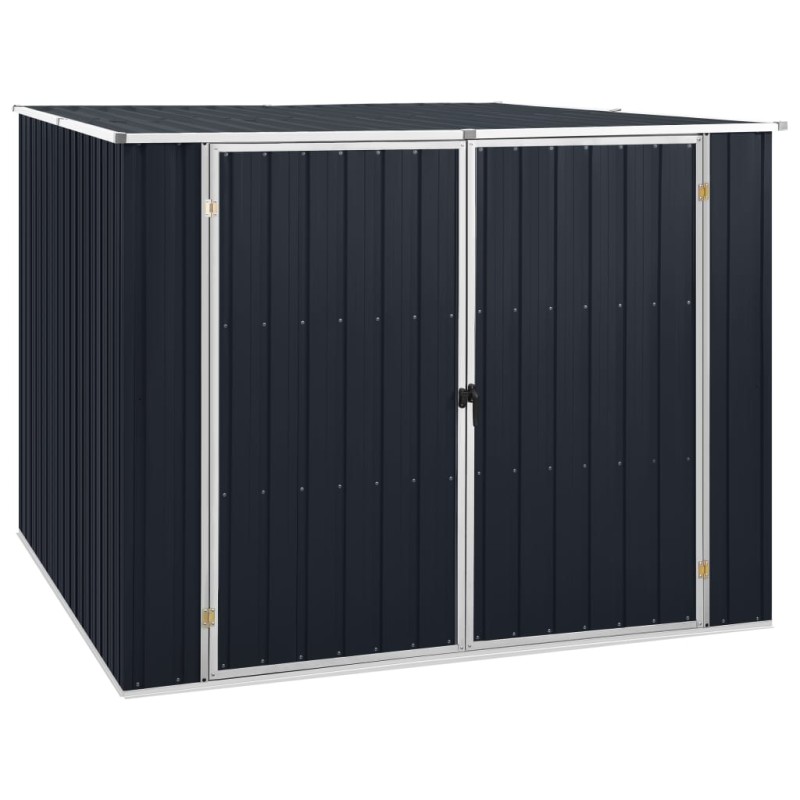 vidaXL Cobertizo de jardín acero galvanizado antracita 195x198x159 cm vidaXL Cobertizo de jardín acero galvanizado antracita 195x198x159 cm