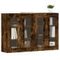 vidaXL Armarios de pared 2 uds madera de ingeniería roble ahumado vidaXL Armarios de pared 2 uds madera de ingeniería roble ahumado