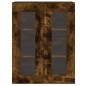 vidaXL Armarios de pared 2 uds madera de ingeniería roble ahumado vidaXL Armarios de pared 2 uds madera de ingeniería roble ahumado