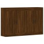 vidaXL Armarios de pared 2 uds madera de ingeniería marrón roble