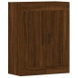 vidaXL Armarios de pared 2 uds madera de ingeniería marrón roble