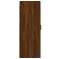 vidaXL Armarios de pared 2 uds madera de ingeniería marrón roble