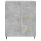 vidaXL Aparador alto madera contrachapada gris hormigón 69,5x34x180 cm vidaXL Aparador alto madera contrachapada gris hormigón 69,5x34x180 cm