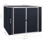 vidaXL Cobertizo de jardín acero galvanizado antracita 195x198x159 cm vidaXL Cobertizo de jardín acero galvanizado antracita 195x198x159 cm