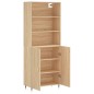 vidaXL Aparador alto madera contrachapada color roble 69,5x34x180 cm vidaXL Aparador alto madera contrachapada color roble 69,5x34x180 cm
