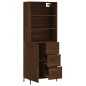 vidaXL Aparador alto madera contrachapada marrón roble 69,5x34x180 cm vidaXL Aparador alto madera contrachapada marrón roble 69,5x34x180 cm
