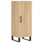 vidaXL Aparador de madera contrachapada roble Sonoma 34,5x34x180 cm vidaXL Aparador de madera contrachapada roble Sonoma 34,5x34x180 cm