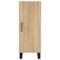 vidaXL Aparador de madera contrachapada roble Sonoma 34,5x34x180 cm vidaXL Aparador de madera contrachapada roble Sonoma 34,5x34x180 cm