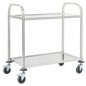 vidaXL Carrito de cocina de 2 alturas acero inoxidable 95x45x83,5 cm vidaXL Carrito de cocina de 2 alturas acero inoxidable 95x45x83,5 cm