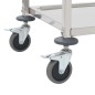 vidaXL Carrito de cocina de 2 alturas acero inoxidable 95x45x83,5 cm vidaXL Carrito de cocina de 2 alturas acero inoxidable 95x45x83,5 cm