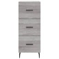 vidaXL Aparador alto madera contrachapada gris Sonoma 34,5x34x180 cm vidaXL Aparador alto madera contrachapada gris Sonoma 34,5x34x180 cm
