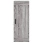 vidaXL Aparador alto madera contrachapada gris Sonoma 34,5x34x180 cm vidaXL Aparador alto madera contrachapada gris Sonoma 34,5x34x180 cm