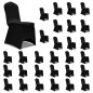 vidaXL Funda de silla elástica negra 30 unidades vidaXL Funda de silla elástica negra 30 unidades