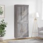 vidaXL Aparador alto madera contrachapada gris sonoma 69,5x34x180 cm vidaXL Aparador alto madera contrachapada gris sonoma 69,5x34x180 cm