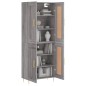 vidaXL Aparador alto madera contrachapada gris sonoma 69,5x34x180 cm vidaXL Aparador alto madera contrachapada gris sonoma 69,5x34x180 cm