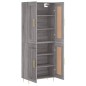 vidaXL Aparador alto madera contrachapada gris sonoma 69,5x34x180 cm vidaXL Aparador alto madera contrachapada gris sonoma 69,5x34x180 cm