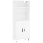 vidaXL Aparador alto madera contrachapada blanco 69,5x34x180 cm vidaXL Aparador alto madera contrachapada blanco 69,5x34x180 cm