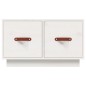 vidaXL Mesa de centro de madera maciza de pino blanco 60x53x35 cm vidaXL Mesa de centro de madera maciza de pino blanco 60x53x35 cm