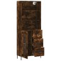 vidaXL Aparador alto madera contrachapada roble ahumado 69,5x34x180 cm vidaXL Aparador alto madera contrachapada roble ahumado 69,5x34x180 cm